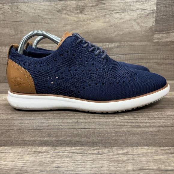 G.H. Bass & Co. Other - G.H. Bass & Co. Knit Lace-up Oxfords Blue Brown Mens Size 9.5 71321172U Sneakers